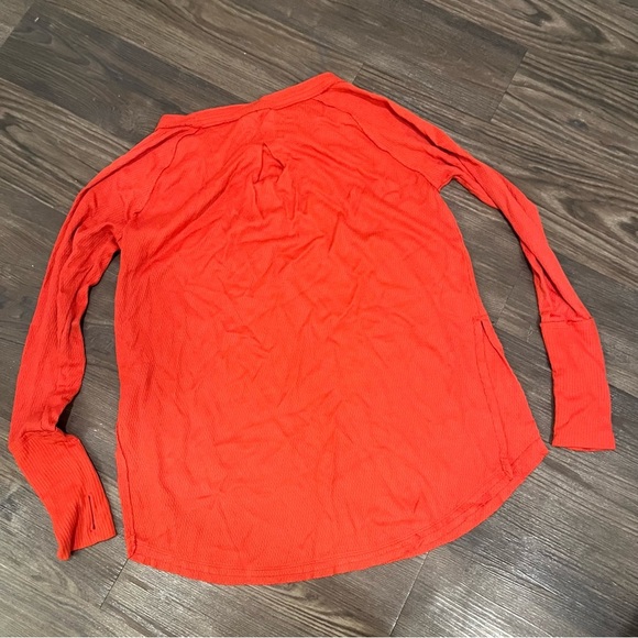 Free People Orange Soft Thermal Top - Picture 6 of 6